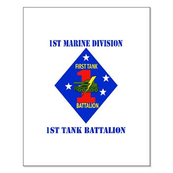 1TB1MD - M01 - 02 - 1st Tank Battalion - 1st Mar Div with Text - Small Poster
